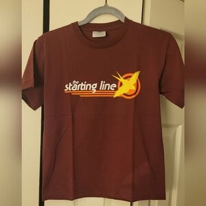 Women's Medium T-shirt Burgundy The Starting Line Concert Tee Juniors